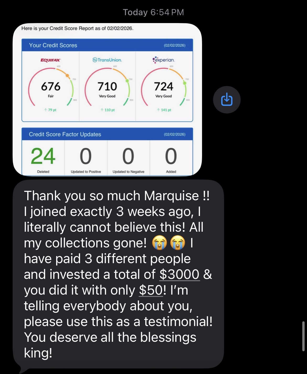 Collections gone in 3 weeks