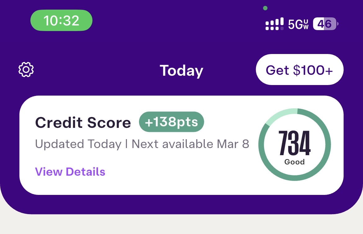 +138 points 734 score