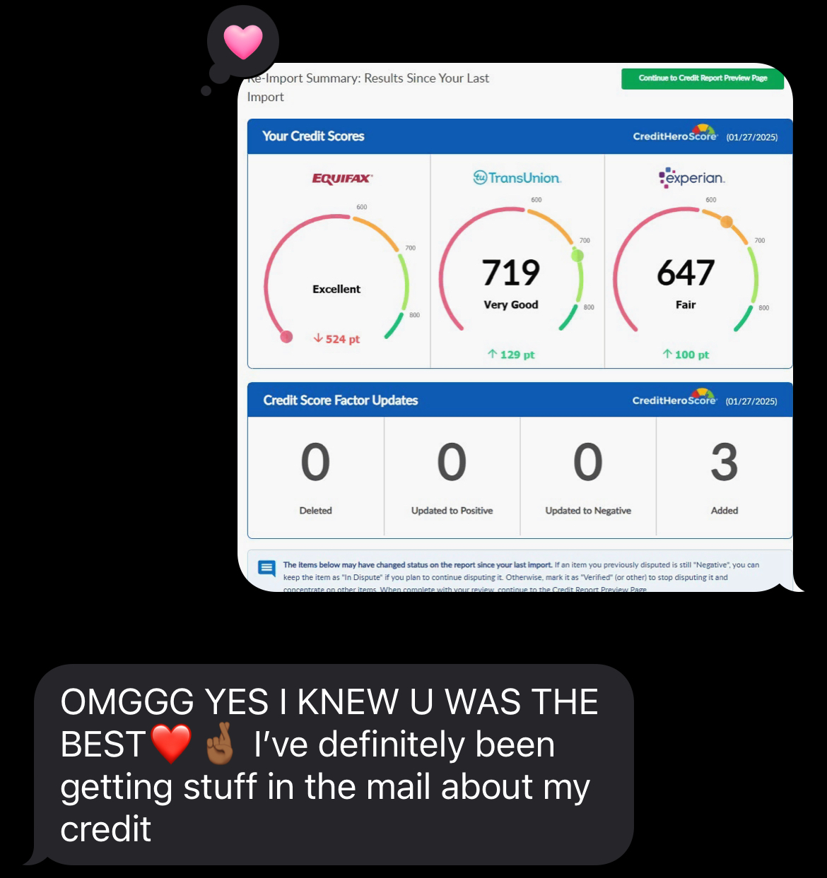 719 TransUnion very good