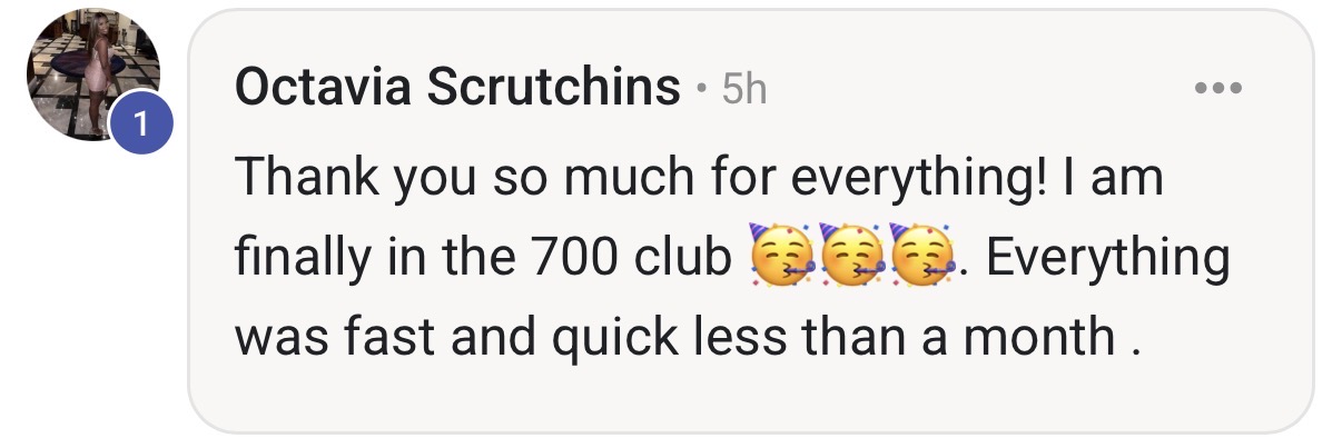 Finally in the 700 club