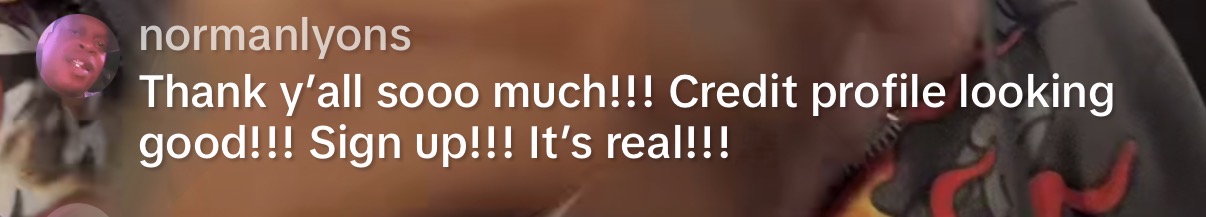 Credit profile looking good