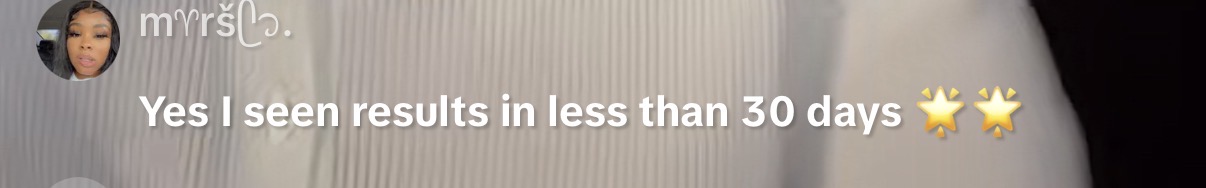 Results in less than 30 days