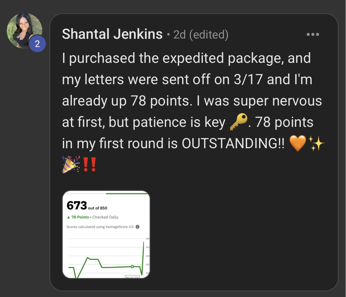 Shantal: 78 points first round outstanding